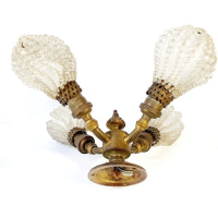 Mooie hang of wandlampen met kristal uit Hotel des Indes